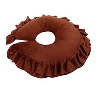Generic Coussin D'Oreiller pour le Visage Amovible, Doux pour la Peau, Oreiller pour le Visage pour Spa et Salon, Matériau en Velours mélangé, Disponible en Rose et Violet (Oreiller en forme de U