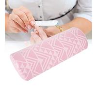 Generic Coussin Doux pour les Mains pour Nail Art avec une Belle Géométrique pour une Expérience de Manucure Confortable à la Maison ou au Salon, Rose 30 X 13 X 6,7 Cm (géométrie rose)
