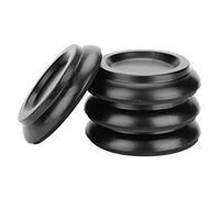Generic Coussinets de Pieds de Piano en Bois de Hêtre, 4 Pièces, Roulettes Antidérapantes pour la Protection et la stabilité du Sol (BLACK)