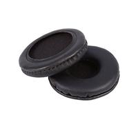 Generic Coussinets d'oreille en Mousse à Mémoire de Forme Améliorée, Amplificateur de Son Vif, Coussinets en Cuir Noir pour Casques, Diamètre 55 Mm