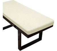 Generic Coussins de banc d'intérieur | Coussinets garnis de mousse de lin pour baie vitrée, jardin, terrasse, meubles longs