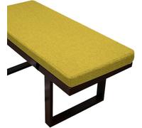 Generic Coussins de banc d'intérieur | Coussinets garnis de mousse de lin pour baie vitrée, jardin, terrasse, meubles longs