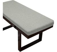 Generic Coussins de banc d'intérieur | Coussinets garnis de mousse de lin pour baie vitrée, jardin, terrasse, meubles longs