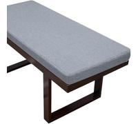 Generic Coussins de banc d'intérieur | Coussinets garnis de mousse de lin pour baie vitrée, jardin, terrasse, meubles longs