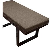 Generic Coussins de banc d'intérieur | Coussinets garnis de mousse de lin pour baie vitrée, jardin, terrasse, meubles longs