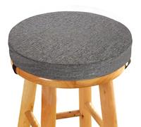 Generic Coussins ronds en mousse 45D haute densité pour tabouret de salle à manger, 5/8 cm d'épaisseur, boucle antidérapante avec housse amovible, cuisine, bar, intérieur et extérieur, couleur 1,33 x