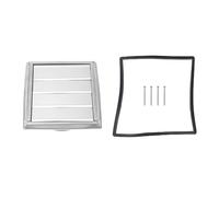 Generic Couvercle D'aération de Sèche-linge Efficace en Acier Inoxydable avec Amortisseur en Maille pour Ventilation D'air Extérieur de Sèche-linge, 1 Couvercle D'aération de, 1 Joint d'étanchéité,