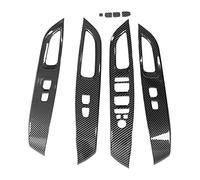 Generic Couvercle de Commutateur de Commande de Fenêtre en Fibre de Carbone Durable, adapté à la Version Américaine 2022, Stable et Résistant aux Rayures, Kit de Garniture de Lunette de Panneau 8