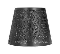 Generic Couvercle de Lampe en Fer forgé Abat-jour en Forme D'arbre gravé au, Décor de Chambre Moderne, Couvercle de Lampe de Table E26/E27, 476g, Effet D'ombre Unique (BLACK)
