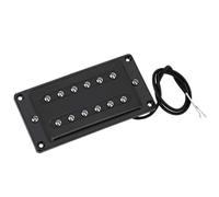Generic Couvercle de Micro en Laiton Durable, Longue Durée de Service, Accessoire de Contrôle du Bruit Humbucker pour Guitares électriques, adapté aux Musiciens (BLACK)