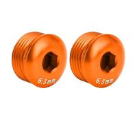 Generic Couvercle de Pédale de Vélo Anti-poussière M14x6,5 Mm, Capuchons de Pédale en Alliage D'aluminium Léger pour des Performances Optimales (Orange)