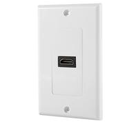 Generic Couvercle de Plaque Murale de qualité Supérieure avec Connecteurs Plaqués or et USB pour Extension Audiovisuelle dans les Environnements Résidentiels et Professionnels, 1 Port, Blanc,