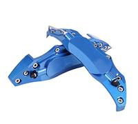 Generic Couvercle de Protection D'étrier de Frein en Aluminium adapté pour une Meilleure Protection, 2 Pièces de D'étrier de Frein Moyen pour Moyeu de Roue de Voiture 16 à 17 Pouces (BLUE)