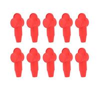 Generic Couvercle de Terminal en Silicone Rouge, 10 Pièces, Protecteur de Goujon de Batterie Durable pour Jonction de Puissance de Solénoïde de Fil 10-2AWG pour une Utilisation à Long Terme