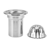 Generic Couvercle de Vidange du Dôme, Blocs d'éclaboussures pour Gouttières Descente Les Coupes de Toit Drain de Drain de Toit Extérieur en Acier Inoxydable Balcon Non Blocage (4 Pouces)