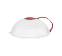 Generic Couvercle Réutilisable pour Micro-ondes Qui Empêche Les éclaboussures de Nourriture et Est équipé D'une Ventilation, Rouge