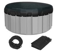 Generic Couverture de Filet de Piscine Haute densité de 24 Pieds, Couverture de Piscine d'hiver en Maille, Retrait Facile des Feuilles, Large Gamme D'utilisations, pour Maintenir Une Bien Rangée