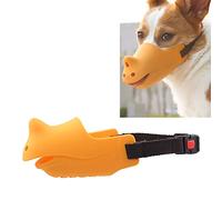 Generic Couverture de la Bouche pour Animaux de Compagnie, Forme des Rhinocéros Transparents Morsure et Prévention du Cortex Extérieur Réglable pour Le Collie Collie Collie (L (Circonférence de la