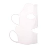 Generic Couverture de Masque Facial en Silicone Réutilisable Extensible avec Conception de Crochet Unique pour Améliorer L'absorption du Sérum pour les Soins Quotidiens de la Peau Blanc