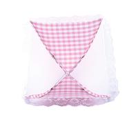 Generic Couverture de Parapluie Alimentaire Pliable, Dôme Pop-Up en Maille, Filet Anti-insectes pour les Pique-niques 32x31cm (PINK)