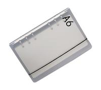 Generic Couverture de Reliure à Feuilles Mobiles, Matériau PP Mat pour L'organisation des Notes, Dossier Flexible pour le Travail de Bureau et les études, 18,5x12,5x3cm (A6)