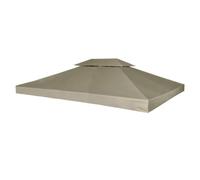 Generic Couverture de Tonnelle, Tonnelle Toutes Saisons, Tissu Polyester, Revêtement PVC pour Terrasse Extérieure, Jardin et Arrière-Cour (4x3 mètres)