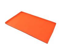 Generic Couverture épaisse de Tapis de Plaque de Cuisson en Silicone pour Gril, Gestion de la Graisse Arrière à Ajustement élevé, Facile à Nettoyer et Longue Durée de Vie (28 Pouces Orange)