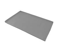 Generic Couverture épaisse de Tapis de Plaque de Cuisson en Silicone pour Gril, Gestion de la Graisse Arrière à Ajustement élevé, Facile à Nettoyer et Longue Durée de Vie (36 Pouces Gris)