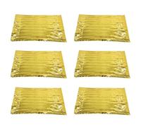 Generic Couverture Solaire d'urgence, Couverture d'alcool Thermique Résistant au Vent et Résistant à l'eau, Taille énorme, Légère et Portable, Garde Maximum contre les éléments, Conserve la (GOLD)