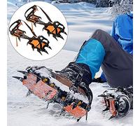 Generic Couvre-Chaussures de Glace Durables avec 12 Dents pour des Activités de Plein Air en Toute sécurité, Compatibles avec Diverses Chaussures de Sport, 1 Paire