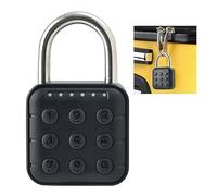 Generic Créditeur électronique, Cadenas avec Panneau en Plastique IP67 ABS Imperméable à 6 Chiffres avec une Poutre en Acier Inoxydable 304 pour la Porte de la Maison Dormitory Office