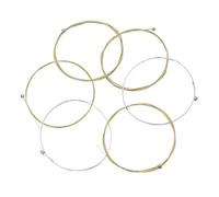 Generic Crises de Guitare, Cordes de Guitare Cordes de Acoustiques Acoustiques avec Bille Finale Tension Moyenne Folk Remplacement Ensemble Complet 6 Pcs pour le Remplacement de la Folk