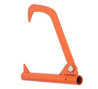 Generic Crochet à Bûches en Acier Inoxydable, Outil Efficace pour Soulever des Bûches jusqu'à 15,5 Pouces Orange Portable