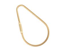 Generic Crochet de Porte-clés à Vis en Laiton, Durable et Sûr pour un Usage Quotidien, Clamp/Holder de Porte-clés Haute Résistance pour Cadeau de Bricolage (Forme goutte 90mm)