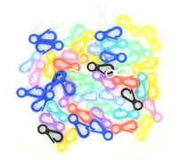 Generic Crochets à Clip pour Porte-clés en Plastique, Jolis Fermoirs à Griffes de Homard, 50 Pièces pour L'artisanat de Bricolage, Crochets à Pression Durables en Plastique Dur (50 pièces vendues)