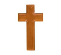 Generic Croix En Bois Crucifix Catholique Art Sculpture Signe Vintage Pâques Spirituel Religieux Chrétiens Croix pour Bureau Maison Extérieur, S