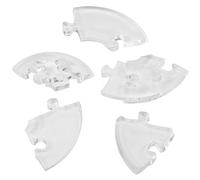 Generic Crystal Puzzle Saturne, 3D Puzzle Toy Maquillage -Ashaped Toy 3D Blocs de Cristal Translucides Blocs de de Bricolage pour Collègues, Familles d'amis (Transparent)