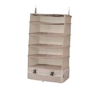 Generic Cube d'Emballage Suspendu pour Garde-Robe, Sac de Stockage Compact et Efficace, brun, Cinquième étage