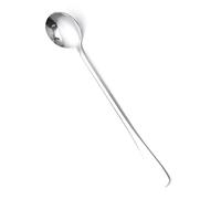 Generic Cuillère à café à Long Manche en Acier Inoxydable, Ensemble de 3 Pièces, Cuillères à Mélanger Polies Miroir pour le thé, le café et le Dessert, avec Poignée Ergonomique (Tête ronde)