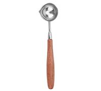 Generic Cuillère à Cire à Cacheter, Cuillère à Profonde pour Four à Cire à Cacheter avec Poignée pour Sceller des Cadeaux, Projets de Loisirs (à peinture anti-feu avec manche en bois)