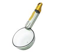 Generic Cuillère à Portion de Riz 180ML, Clamp/Holder à Long Manche Durable, Cuillère à Mesurer le Riz Transparente pour la Cuisine, le Bain, la Salle D'artisanat (Vert transparent)