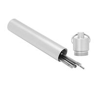 Generic Cuillère Auriculaire de Massage à Ressort Compacte, Outil de Massage des Oreilles Propre en Douceur pour les âges, en Acier Inoxydable (SILVER)