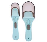 Generic Cuillère Doseuse Multifonctionnelle Réglable pour une Cuisson Précise, Plus Grattoir en Silicone amélioré, pour les Amateurs et les Professionnels de la Pâtisserie, 2 Tailles 130 Ml et 30 Ml