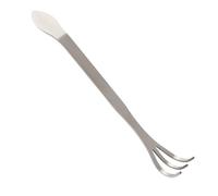 Generic Cultivateur de Jardinage en Acier Inoxydable pour Sols Durs, Râteau à 3 Dents, Idéal pour Les Agriculteurs de Jardin, 24 Cm