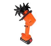 Generic Cultivateur de Motoculteur sans Fil, Motoculteur électrique Léger et Ergonomique pour Un Fonctionnement Sûr pour Le Jardinage, Acier au Manganèse ABS (Prise UE)