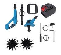 Generic Cultivateur électrique sans Fil avec Haute Puissance et 2 Roues, Motoculteur alimenté par Batterie pour Une Culture Efficace du Sol (Prise UE)