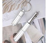 Generic Cure-oreille Vintage en Acier Inoxydable, Curette Dissolvant de Cérumen pour Porte-clés - avec Joint étanche, Parfait pour L'hygiène Personnelle