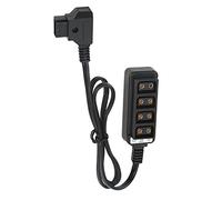 Generic D Appuyez sur Mâle jusqu'à 4 Séparateur Féminin, Faible Chaleur 10a Sortie D Kraan Mâle à 4 Câbles 'Alimentation Femelle Flexibles 60 Cm de Long pour Les Batteries 'Interface V