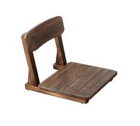Generic DAMEDAI TA152 Chaise de méditation sans pieds Tatami de style japonais avec dossier pour baie vitrée et siège ergonomique (finition anthracite)