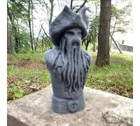 Generic Davy Jones Figurine Pirates des Caraïbes 15 cm Résine Gris Figurine Fantaisie